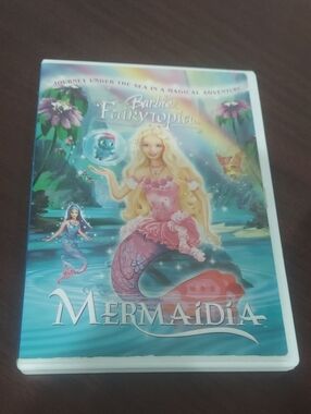 ❤️ Barbie Fairytopia Mermaidia DVD - Pink, Teal, Blue Artwork